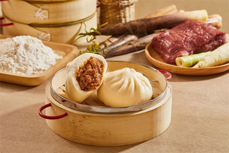 鲜笋牛肉包